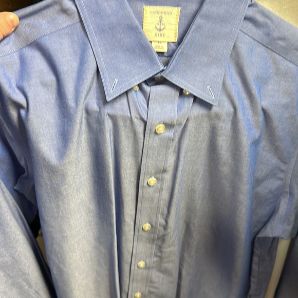 LIKE NEW Boys Lands End Cotton Oxford Button Down - Picture 5 of 5